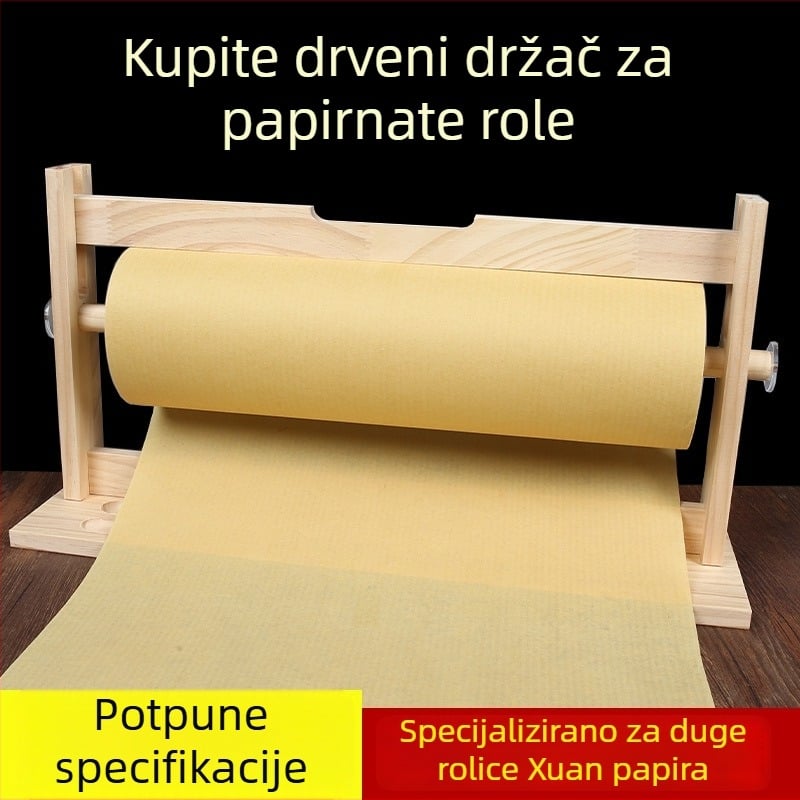 Drveni stalak za svitke za kaligrafiju i slikanje, dugački stalak