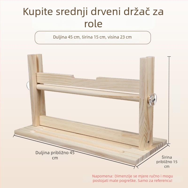Drveni stalak za svitke za kaligrafiju i slikanje, dugački stalak