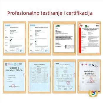 Velike debele vreće za smeće s plosnatim otvorom, stil torbe, za kućnu upotrebu