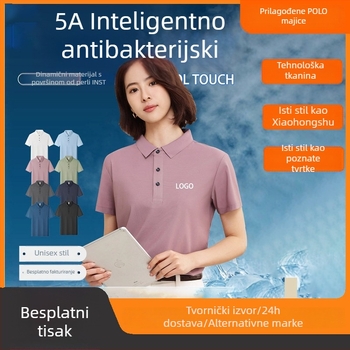 Prilagođena polo majica za radnu odoru, s izvezenim logotipom, kratkim rukavima, velikih veličina