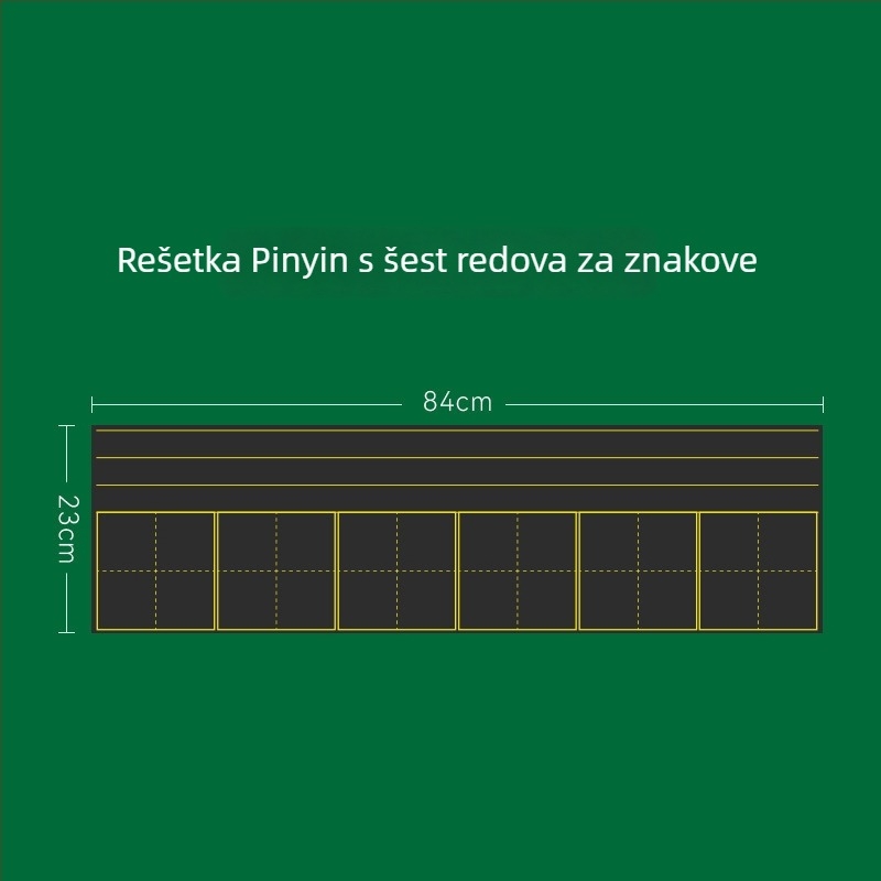 Magnetska ploča za učenje s Pinyinom i engleskim mrežnim linijama, mala kućna magnetska ploča, vodootporna