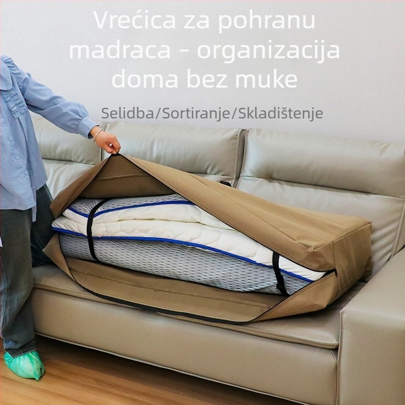 Torba za pohranu madraca s 3D dizajnom, latexom i sklopivim madracem – otporna na vlagu