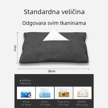 Kutija za maramice automobila, viseća, jednostavna i elegantna, za unutrašnjost vozila