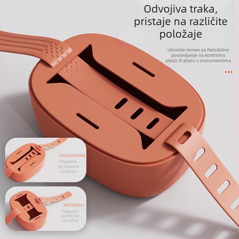 Kreativna kutija za maramice za automobil — silikon držač za maramice, viseći, za središnju konzolu i pretinac za naslon.