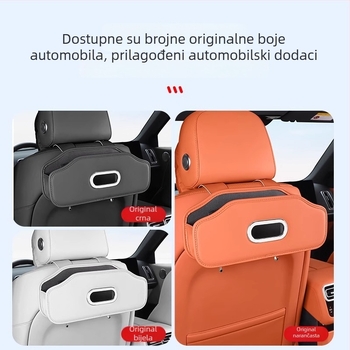 Ideal L6L7L8L9 Auto spremnik za pohranu sa držačem za maramice i držačem za čaše, Mega organizator unutarnjeg prostora automobila