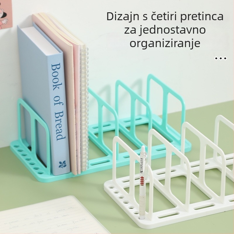 Stolni regaľ za knjige s tri etaže, organizator za stol, uredska polica za pohranu
