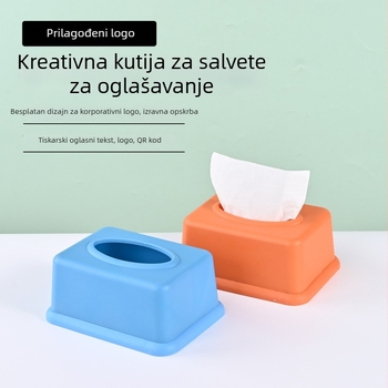 Plastična kutija za salvete s logotipom i QR kodom
