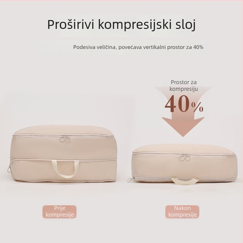 Najlonska kompresijska torba za odjeću – putni organizator, prenosna torba za prtljagu