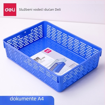 Deli 929 mrežasti koš za dokumente, organizator za A4 datoteke, stolni spremnik za skladištenje