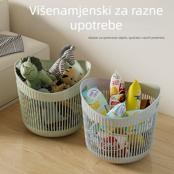 Plastična košara za prljavo rublje, kućna upotreba, kutija za pohranu igračaka, kupaonski organizator