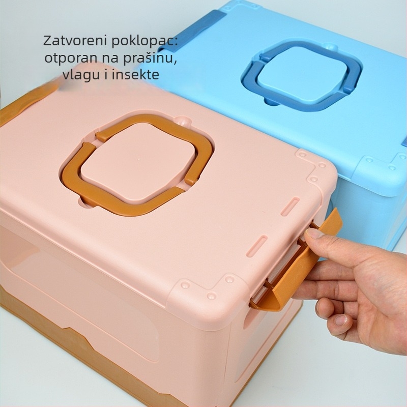 Sklopiva kutija za pohranu – plastična kutija za alate i igračke, višenamjenski organizator za prtljažnik automobila
