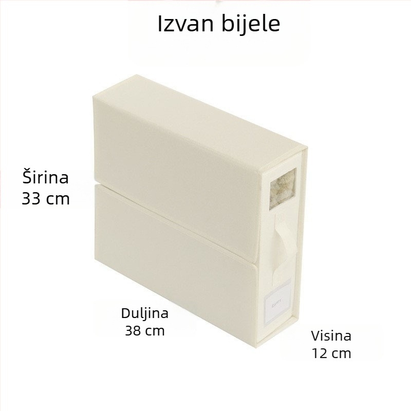 Kutija za pohranu posteljine i deke, četverodijelni set, 14 L, 38×32×11,5 cm, organizator ormara