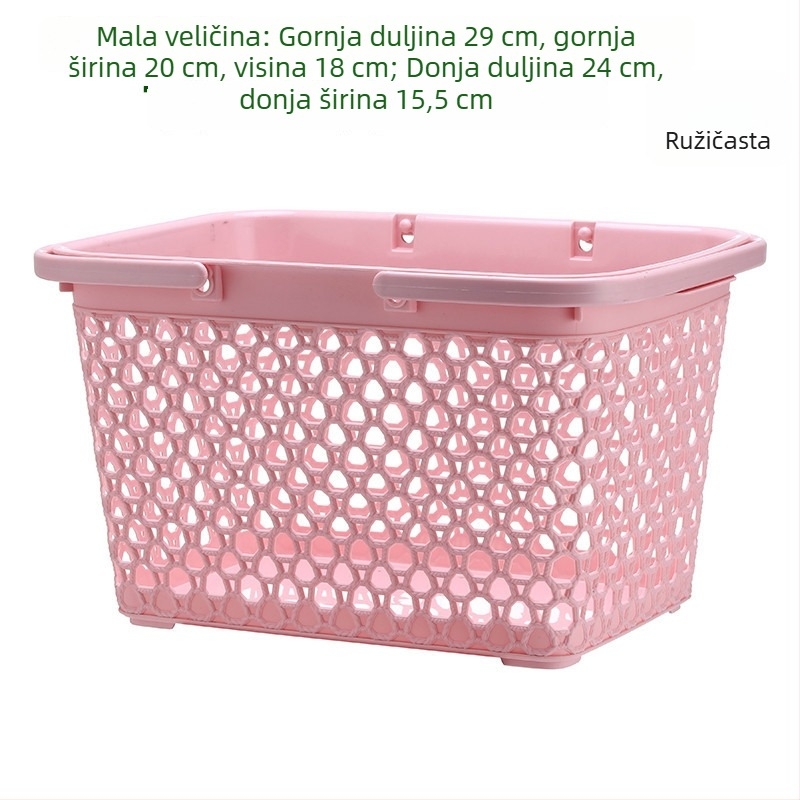 Prijenosna košarica za kupanje za kozmetiku, plava boja, ženski stil, za studentski dom