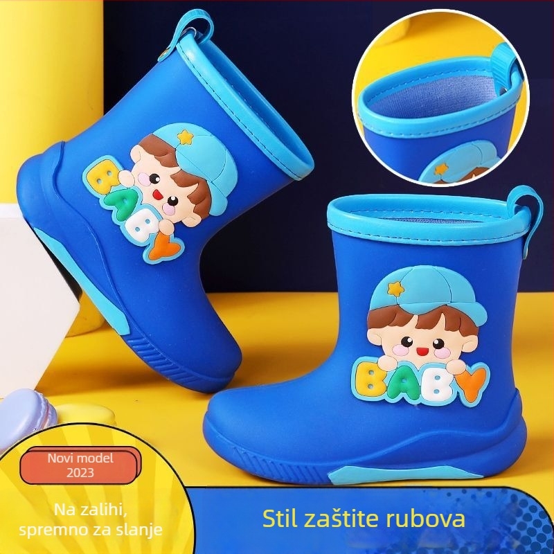 Dječje čizme za kišu i vodene cipele s crtanim motivom, unisex, PVC, proljeće-ljeto
