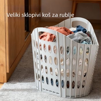 Sklopivi kućni koš za pranje rublja, koš za prljavo odjeću, plastični koš za pohranu, organizator za igračke, zidni kupaonski koš