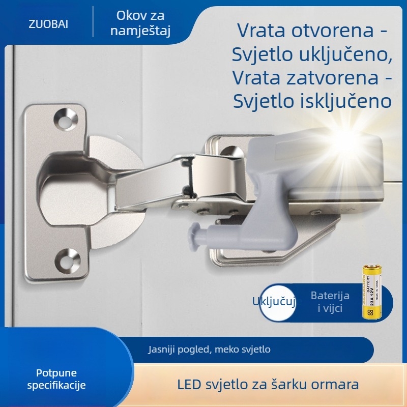 LED svjetlo za šarke ormarića – višenamjensko senzorno svjetlo za vrata ormara