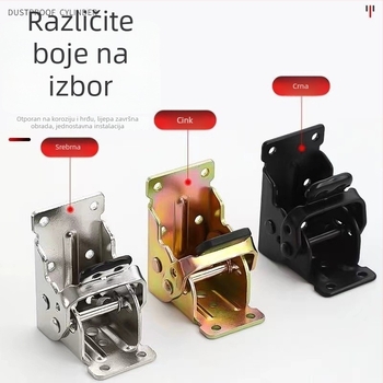 180°/90° automatski zaključavajući šarnir za sklopivi stol s produžnom pločom – spojni dio namještaja RV