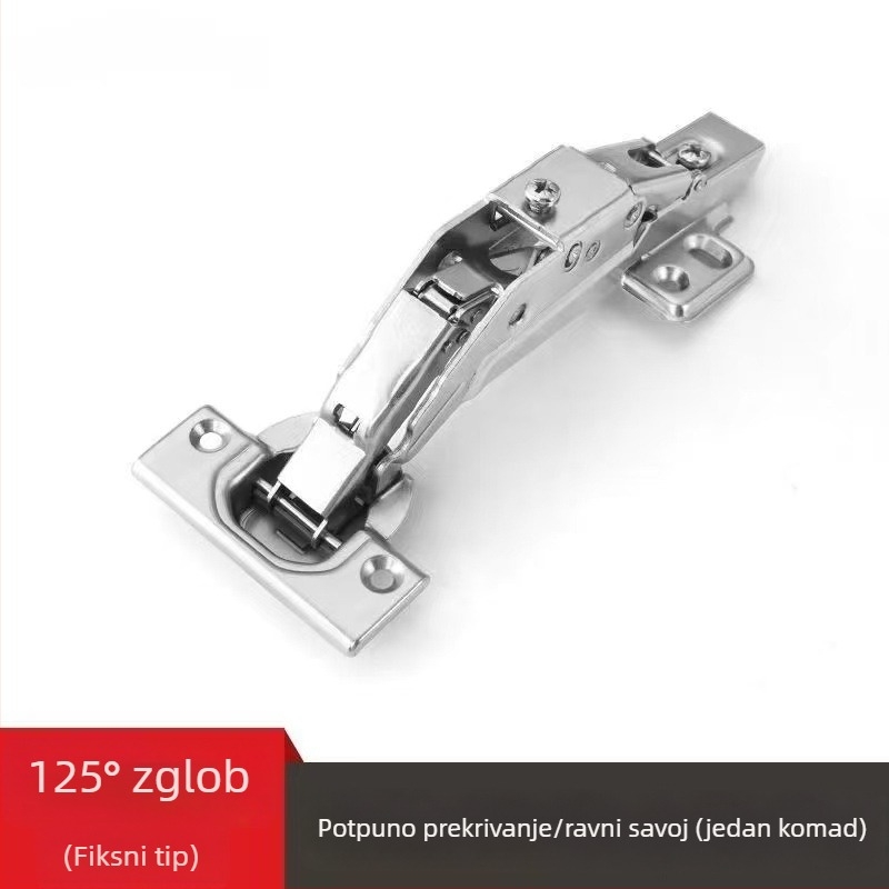 125° pantenza ormara s amortizerom, u obliku kostiju, vrata s rešetkom od 35 mm, debljina vrata 30–36 mm