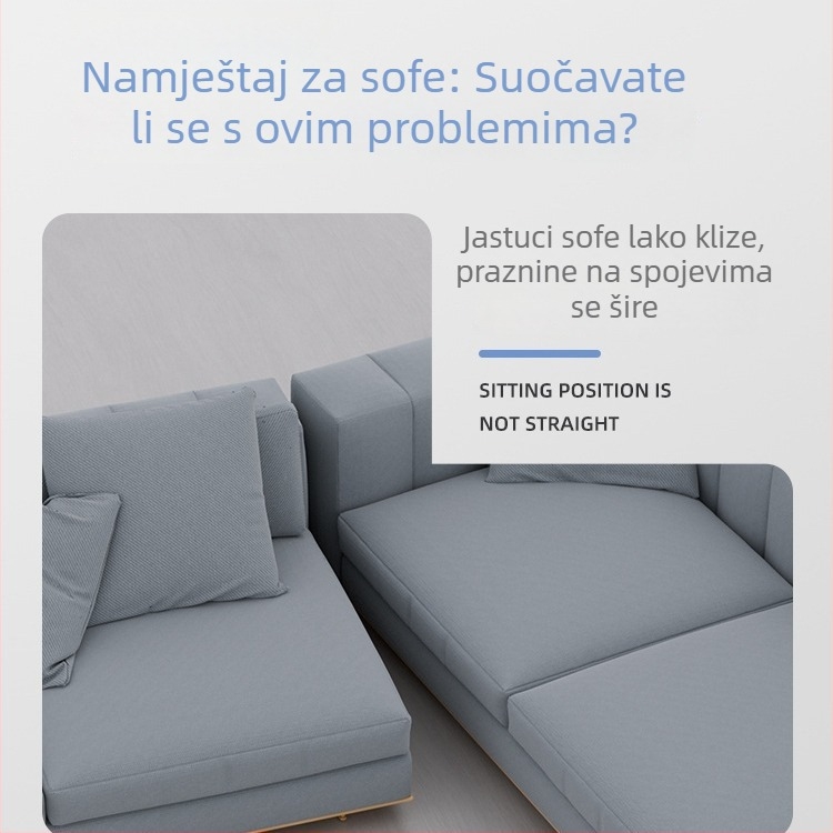 Spojnik za kauč sa skrivenim kukom i metalnim dijelom