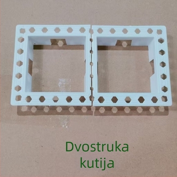 Univerzalni četvrtasti dekorativni zaštitnik kuta za kućište prekidača, pogodan za električne, vodovodne i stolarijske radove