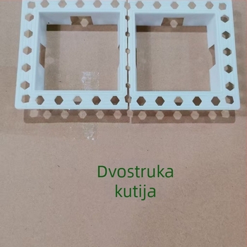 Univerzalni četvrtasti dekorativni zaštitnik kuta za kućište prekidača, pogodan za električne, vodovodne i stolarijske radove