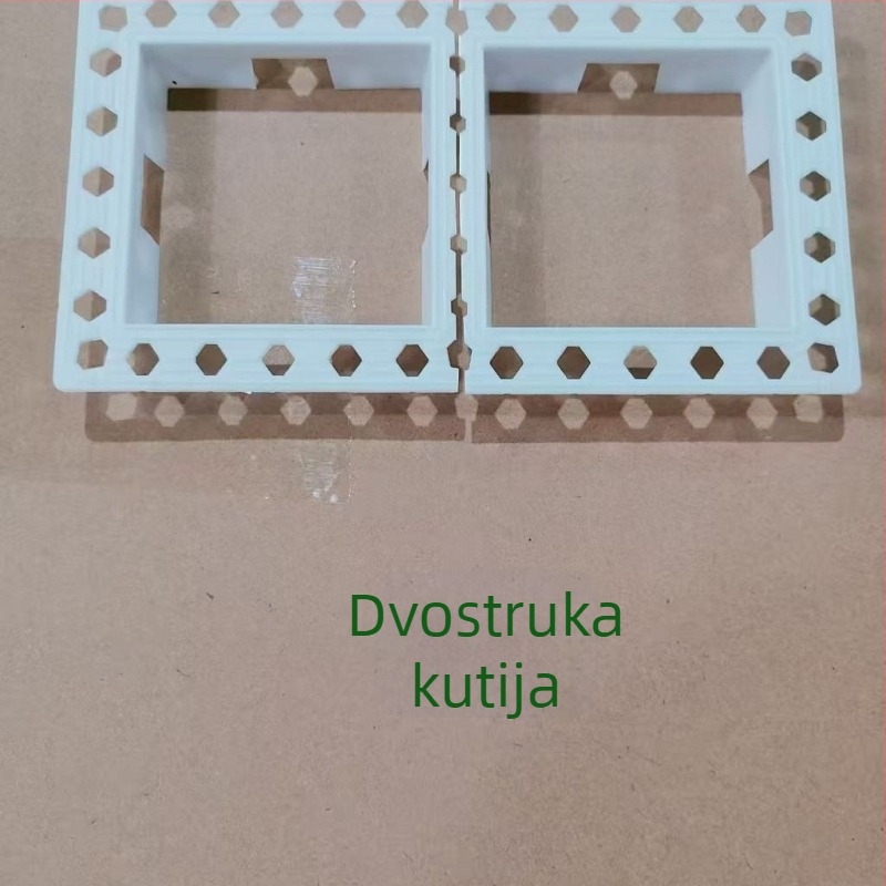 Univerzalni četvrtasti dekorativni zaštitnik kuta za kućište prekidača, pogodan za električne, vodovodne i stolarijske radove