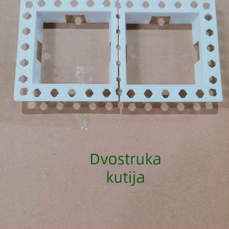 Univerzalni četvrtasti dekorativni zaštitnik kuta za kućište prekidača, pogodan za električne, vodovodne i stolarijske radove