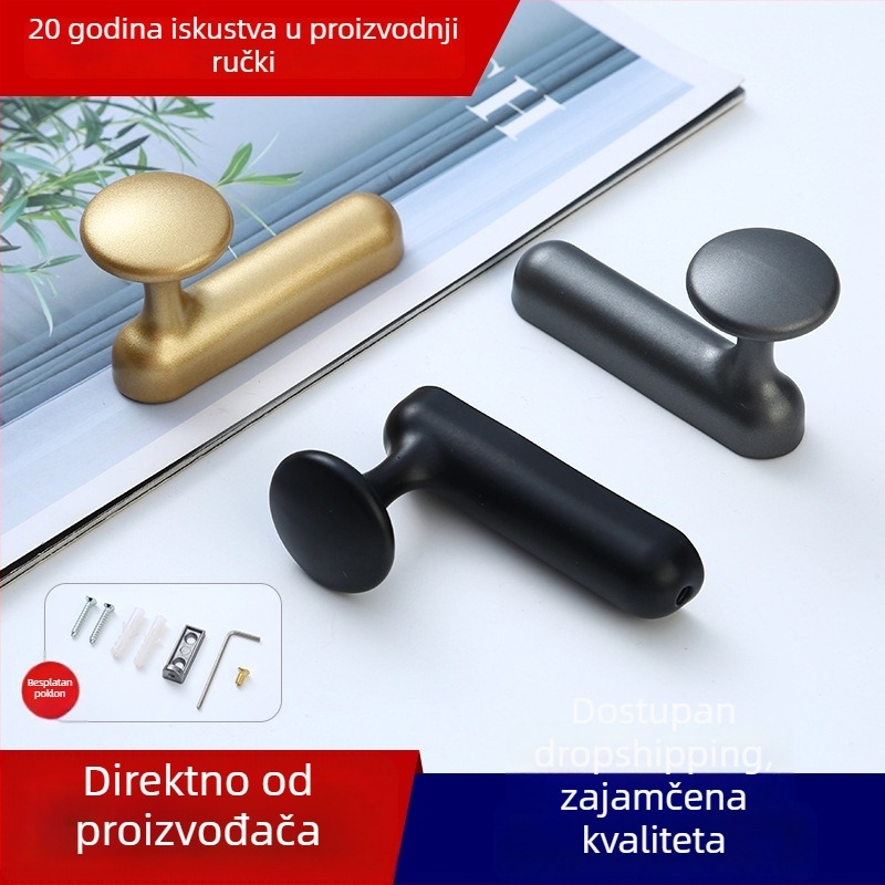 Kuka za odjeću od aluminijske legure, moderni minimalistički dizajn, jednostavna kuka za kupaonicu, kuhinju ili vrata