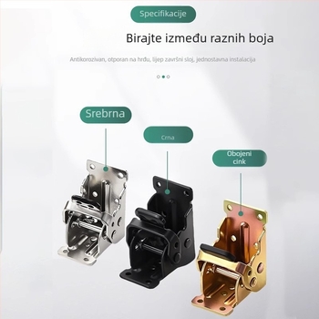 Sklopni šarnir za nogu stola, 180°/90°, prošireni metalni pribor za stol za kavu i blagovaonu