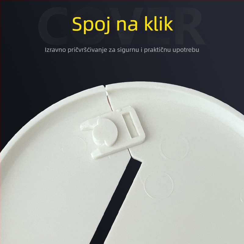 Dekorativni pokrov za kutni metalni okvir i montaža nosača cijevi za kućni plin