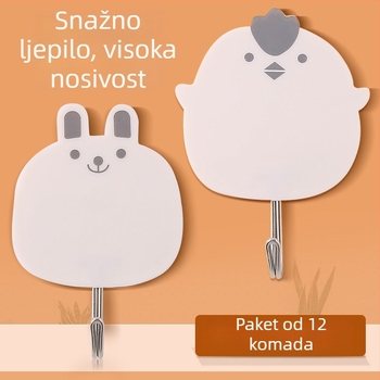 Samolepljivi držač s jakim ljepilom, INS-inspired, sladak zidni držač bez bušenja, bez tragova, nosivost 1–3 kg, dekorativni ljepljivi držač