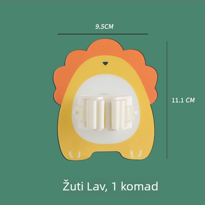 Samoljepljivi klip za mop, višefunkcionalni držač bez bušenja, zidni držač za mop u kupaonici
