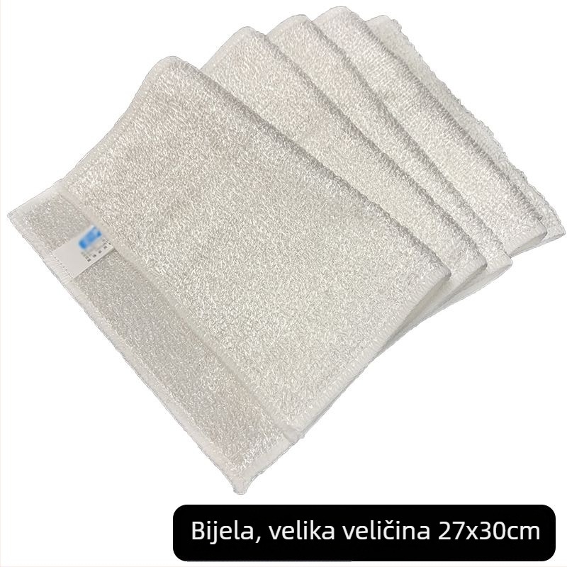 Kuhinjska krpa od vlakana bambusa i platnena krpa za suđe, upija vodu, mala kvadratna krpa