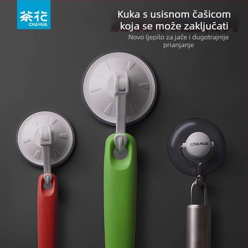 Camellia zidna kuka s vakuumskom čašom, bez bušenja, velike i male veličine, model 2928/2929