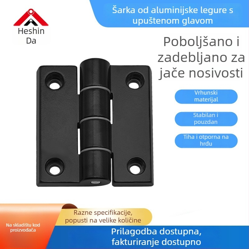 Aluminijski spojni šarka HFA4050-2630, tih, teške nosivosti, za vrata ormarića i prozore