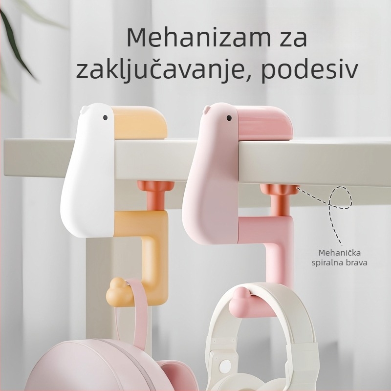 Kreativni držač ruksaka za stol, bez bušenja, prijenosni i stabilan držač torbe