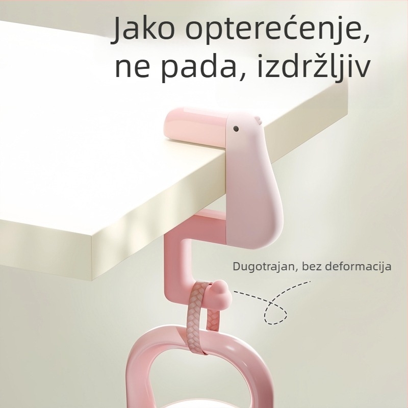 Kreativni držač ruksaka za stol, bez bušenja, prijenosni i stabilan držač torbe