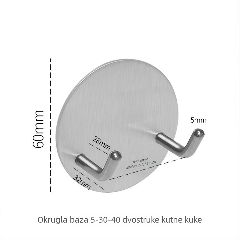 304 nehrđajući čelik – držač za ručicu za kavu, kuka bez bušenja, višenamjenski kuka za kupaonicu