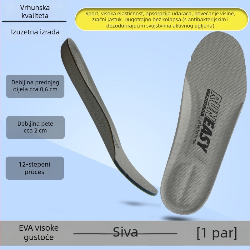 Runeasy Akh528 Ortholite memorijska uložak za sportske tenisice – cijeli uložak, s otiskom, veličine 34/36/38, proljeće