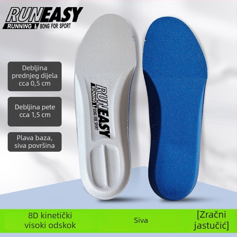 Runeasy Akh528 Ortholite memorijska uložak za sportske tenisice – cijeli uložak, s otiskom, veličine 34/36/38, proljeće