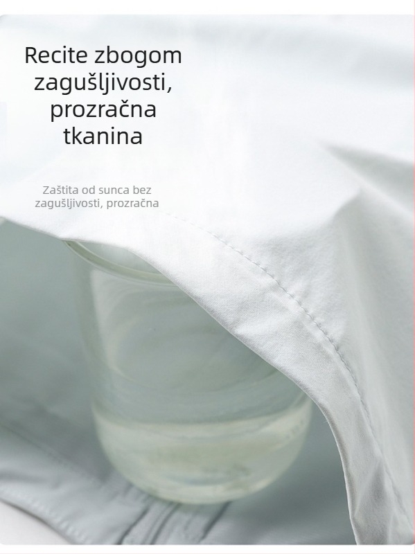 Unisex jakna za zaštitu od sunca na otvorenom - lagana, s kapuljačom, brzo-sušeća i prozračna, proljeće-ljeto, UPF 50