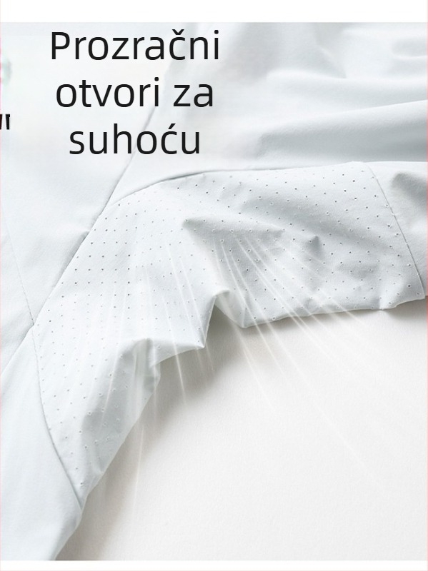 Unisex jakna za zaštitu od sunca na otvorenom - lagana, s kapuljačom, brzo-sušeća i prozračna, proljeće-ljeto, UPF 50