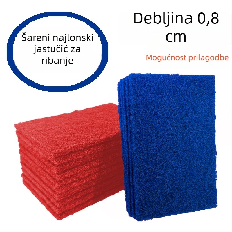 Zelena kuhinjska abrazivna spužva za uklanjanje masnoće