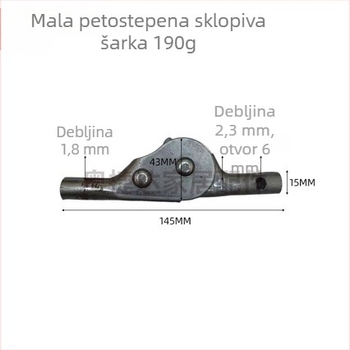 Kovane željezne hardverske dodatke za krevet, kućna upotreba, europskog stila kreveta s pet pozicija šarki za kauč-krevet, sklopivi metalni konektori