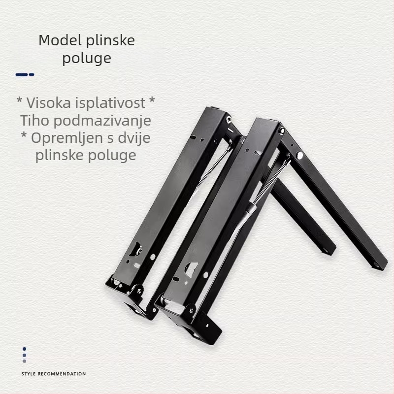 Sklopiva stolica za cipele sa skrivenim povratnim spojem za zidni nosač – metalni pribor