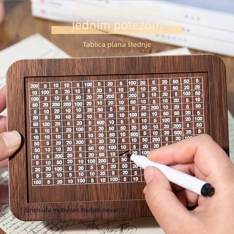 Drvena digitalna novčarka – samo depoziti, retro dizajn, vrhunski kreativni poklon za rođendan