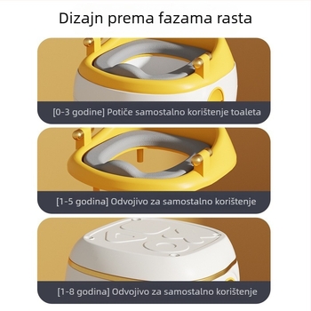 Višestruka dječja sjedalica za WC, odvojiva, za dječake i djevojčice