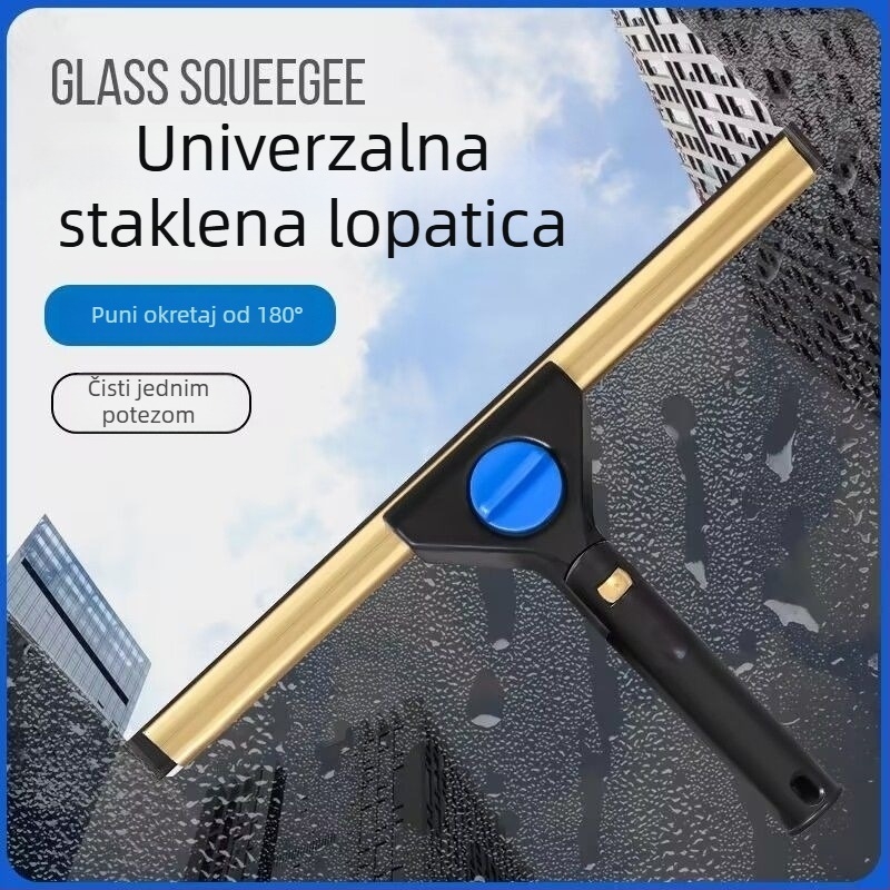 Univerzalni alat za čišćenje stakla s teleskopskom šipkom i brisačem za prozore