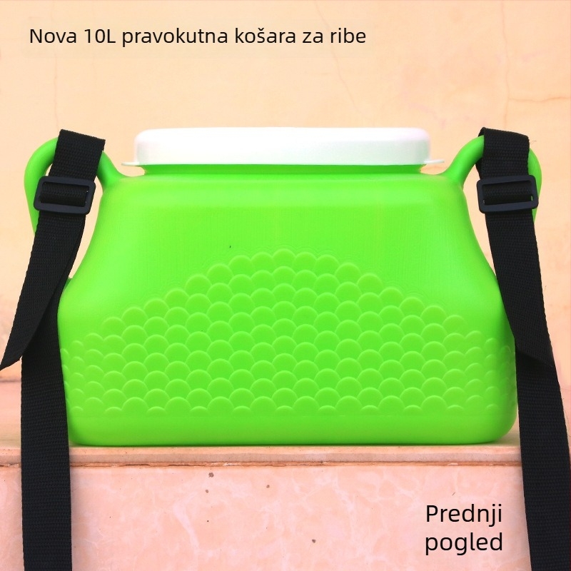 Plastična posuda za prijevoz živih riba, velik kapacitet, za vanjski ribolov i montiranje na vozilo