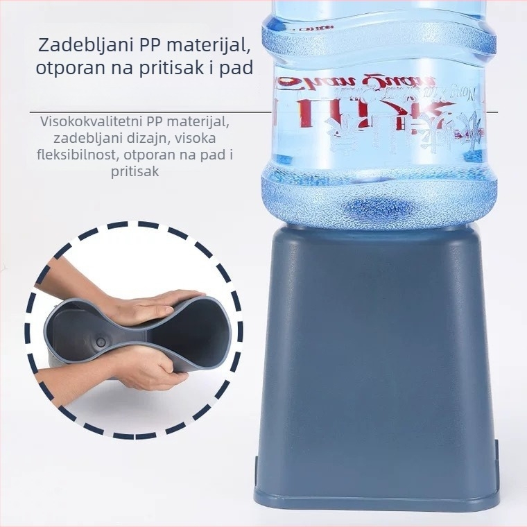 Plastični kvadratni koš za kućanstvo i kuhinju, 8 L, bez poklopca